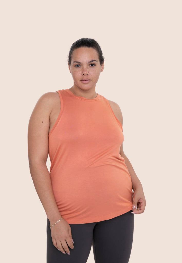 UNLMTD Raw Edge Tangerine Flow Tank - UNLMTD Active + Lounge